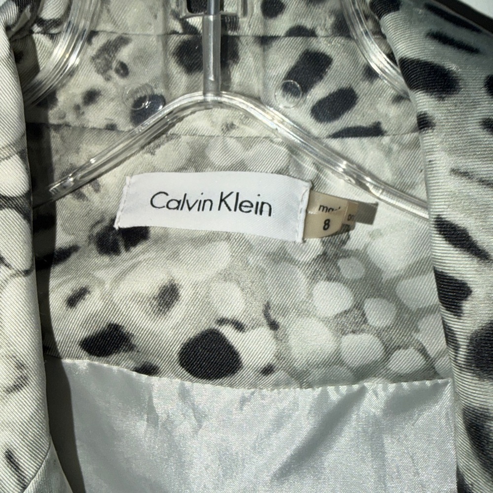 Calvin Klein Snake Print Faux Wrap Dress Size 8 - Picture 4 of 8
